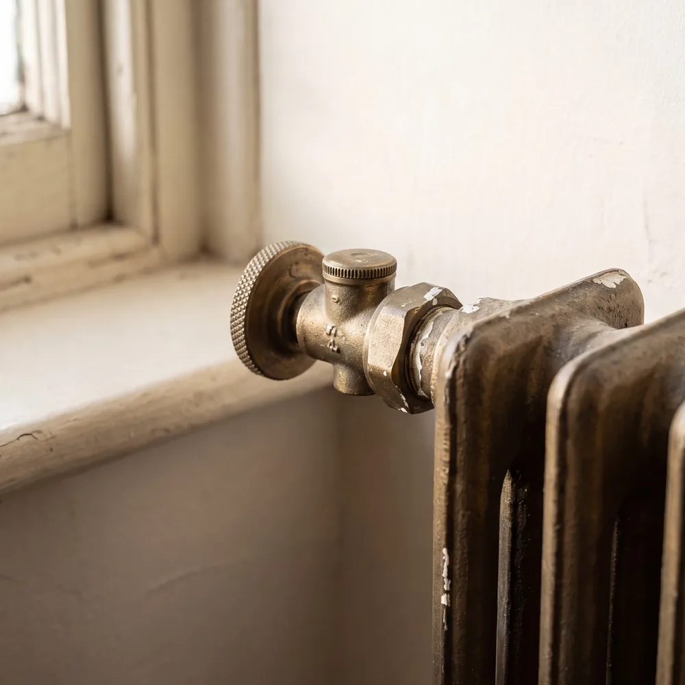 Ancien radiateur en fonte, peu performant